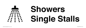 Showers with Single Stalls